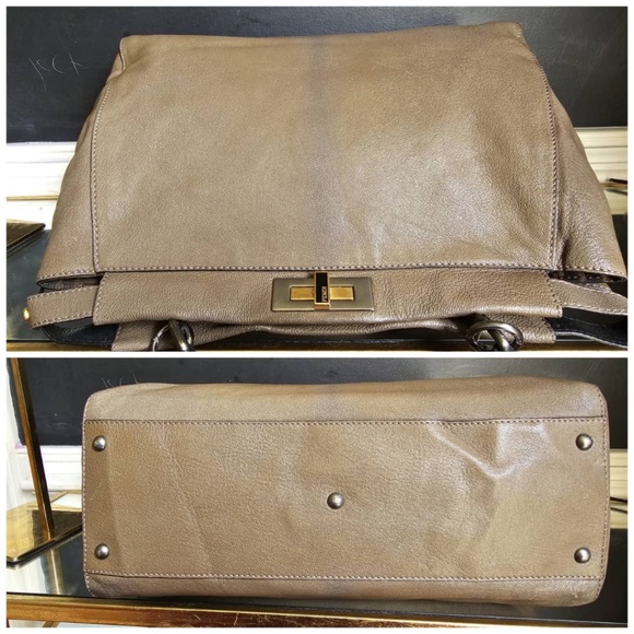 Authentic Fendi Peekaboo Bag Ombre Leather Regular Medium - Picture 8 of 16